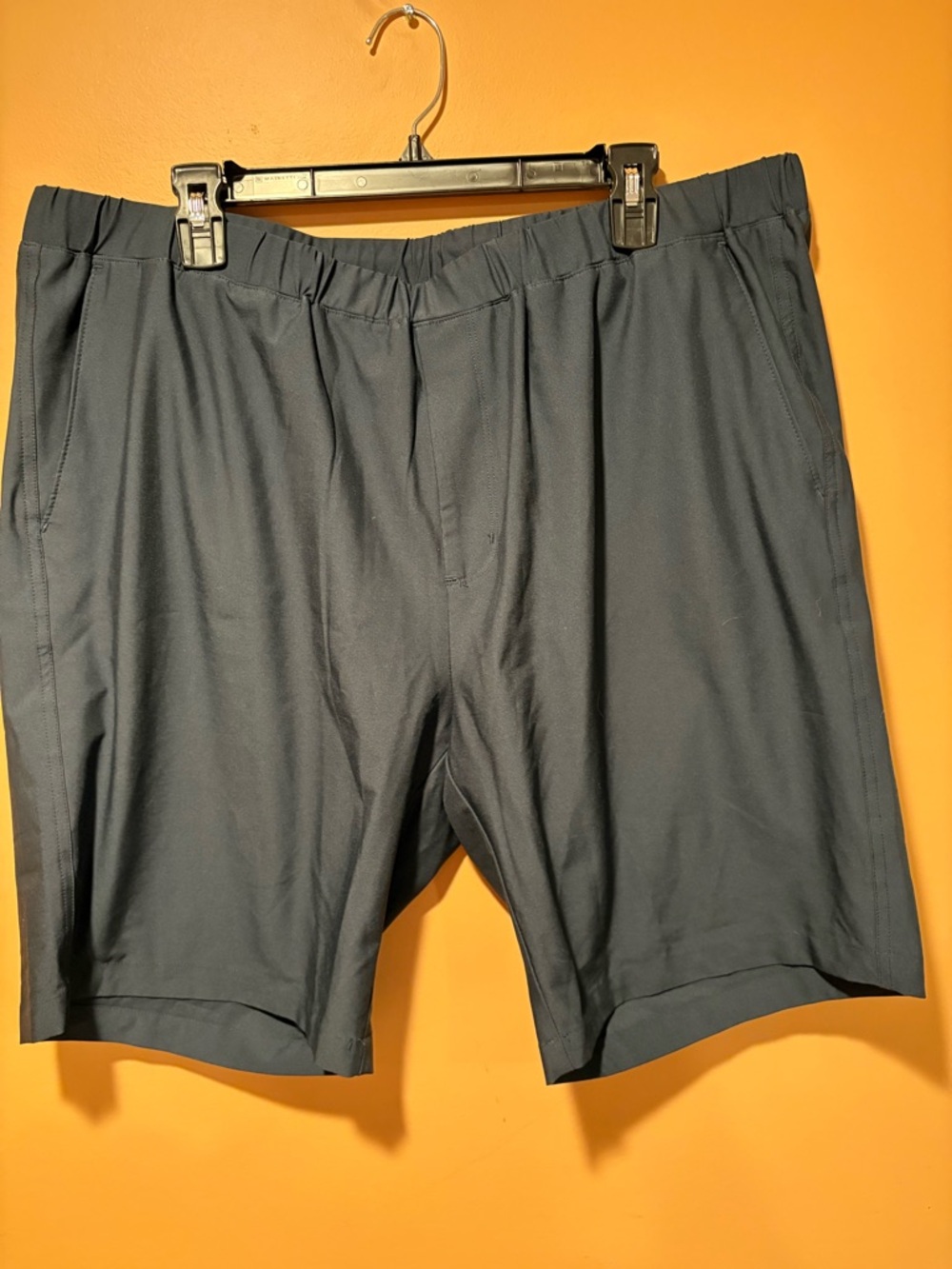 Greg Norman Collection Slate Blue Flat-Front Performance Shorts